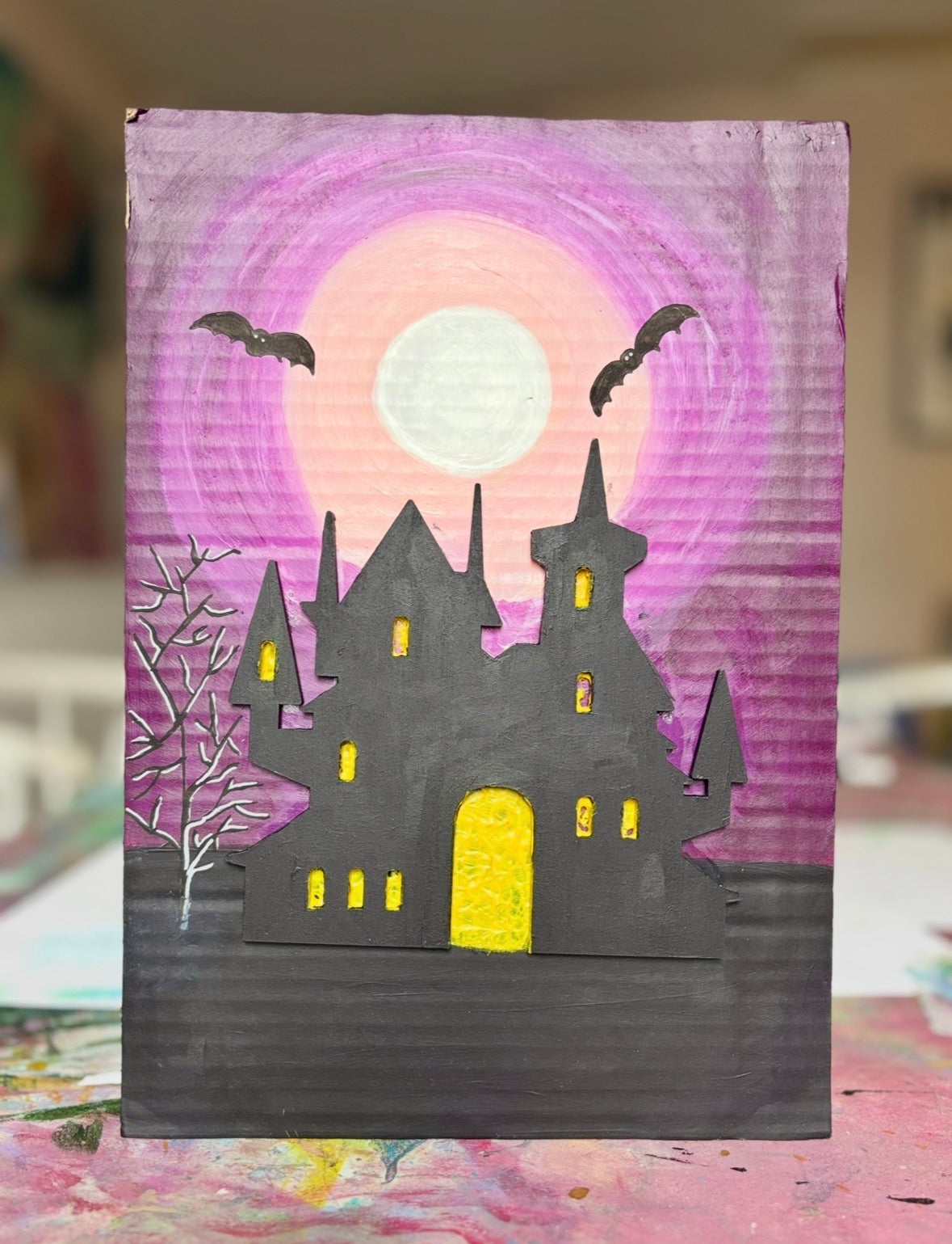 🎃 Halloween Haunted Castle Art Workshop